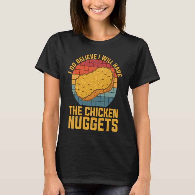 Chicken Nugget Nugget Älskare Chicken Nuggets Fast T Shirt (Framsida)
