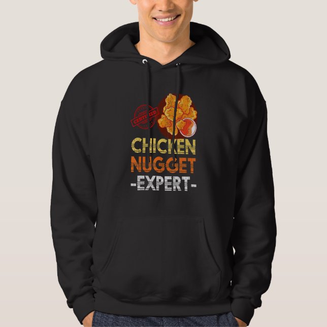 Chicken Nuggets Expert Fast Food Chicken Nugget Hoodie (Framsida)