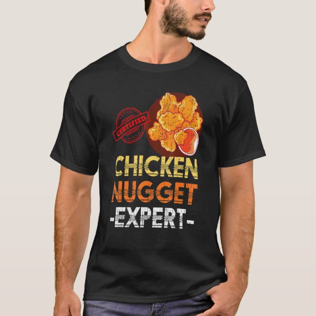 Chicken Nuggets Expert Fast Food Chicken Nugget T Shirt (Framsida)