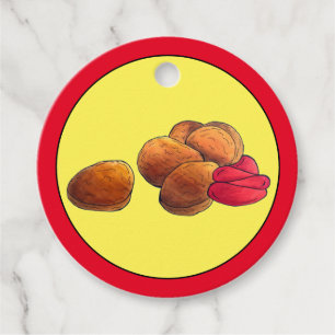 Chicken Nuggets Ketchup Junk Fast Food Foodie Gåvor Etiketter