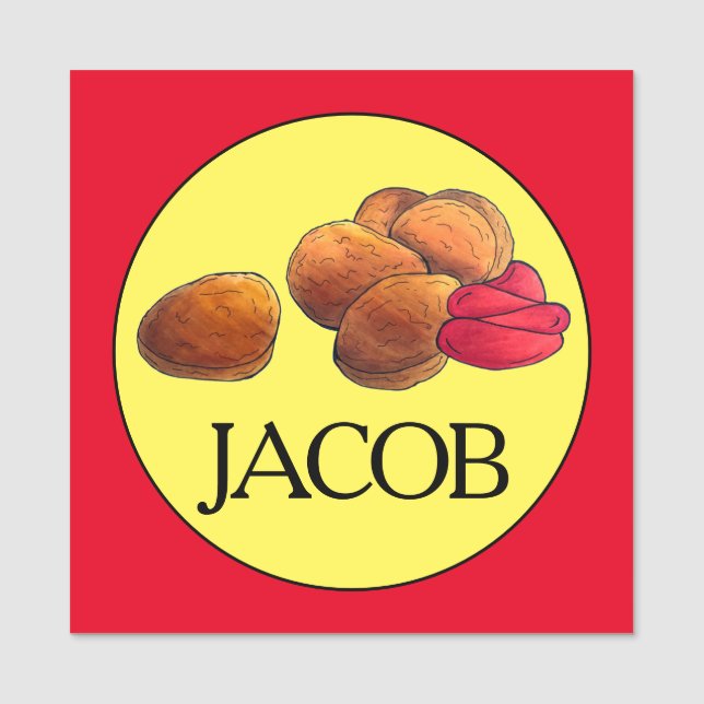 Chicken Nuggets Ketchup Junk Fast Food Foodie Namnbricka (Framsida)