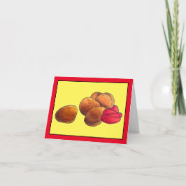 Chicken Nuggets Ketchup Junk Fast Food Foodie Tack Kort