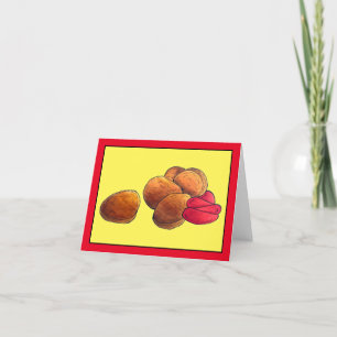 Chicken Nuggets Ketchup Junk Fast Food Foodie Tack Kort