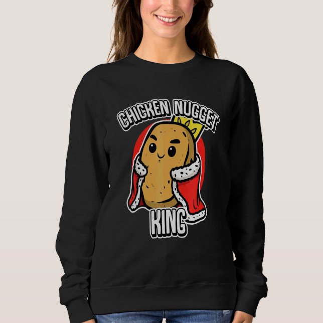 Chicken Nuggets Kung Boys Manar Kids T Shirt (Framsida)