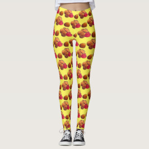 Chicken Nuggets med Ketchup Junk Food Foodie Leggings