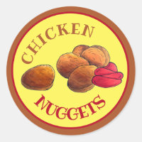 Chicken Nuggets med Ketchup Junk Food Foodie