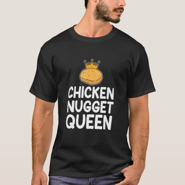 Chicken Nuggets Queen Women Manar Kids T Shirt (Framsida)