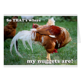 Chicken Nuggets - Tupp Hälsningskort
