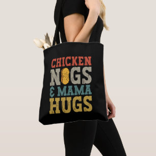 Chicken Nugs och Mamma Hugs Småbarn Nugget Älskare Tygkasse