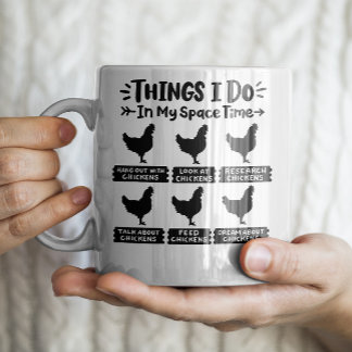 Chicken Obsession Funny Mug Kaffemugg