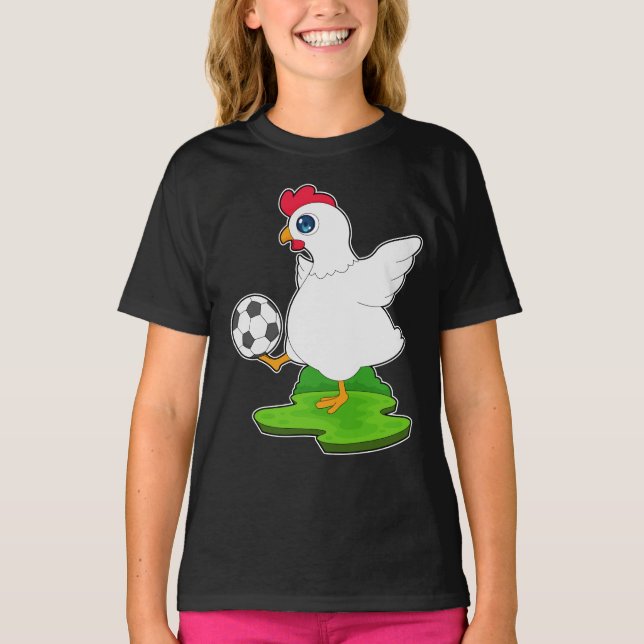 Chicken Ocer-spelare T Shirt (Framsida)