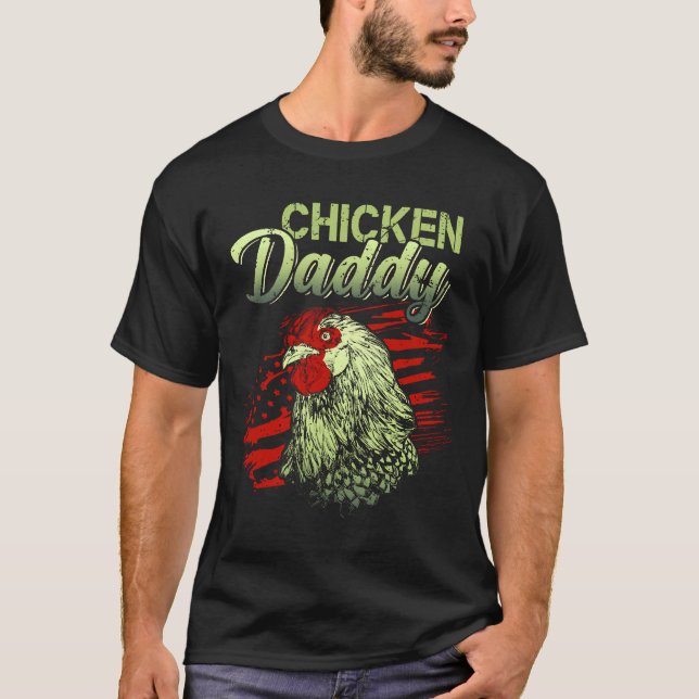 Chicken pappa american t shirt (Framsida)