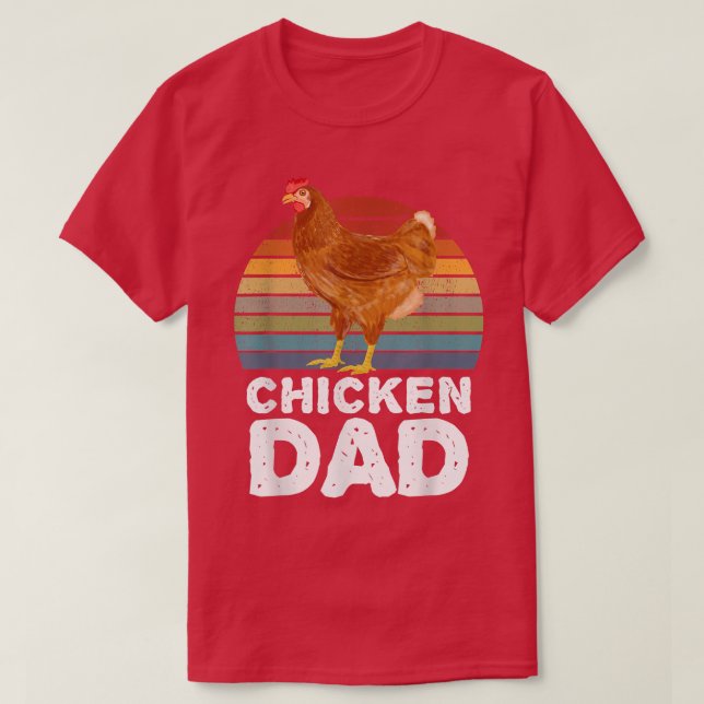 Chicken Pappa Chicken Hen Cockerel Farmers Clothes T Shirt (Design framsida)