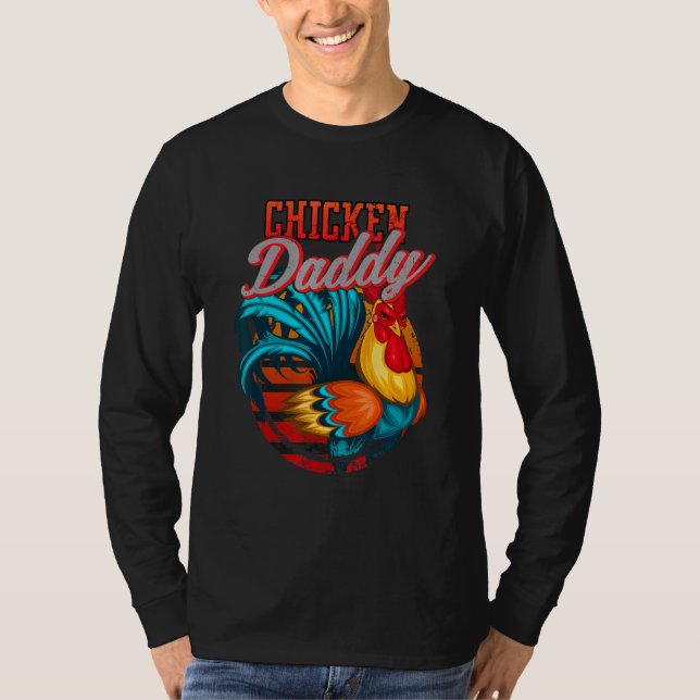 Chicken pappa Chicken Pappa Farmer Retro Far Da T Shirt (Framsida)