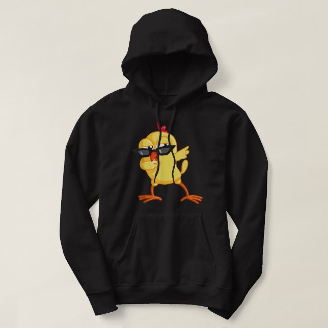 Chicken pappa Farmer Chicken Älskare Hoodie (Design framsida)
