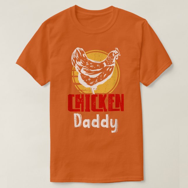 Chicken pappa Farmer Jordbruk T Shirt (Design framsida)