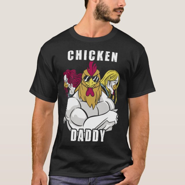 Chicken pappa Hühner Vater Landwirt Geflügelzüchte T Shirt (Framsida)