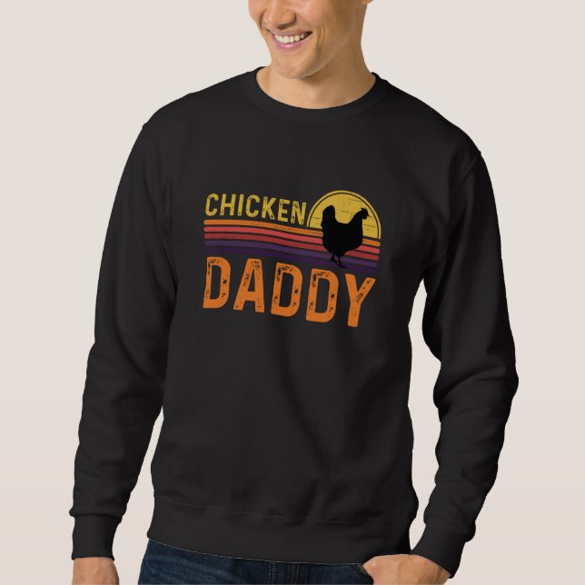 Chicken pappa, Lårbönder Lång Ärmad Tröja (Framsida)