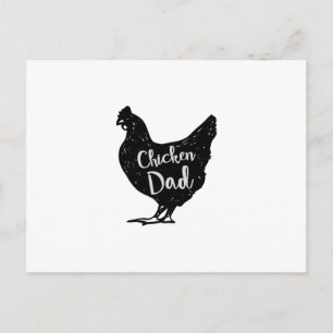 Chicken Pappa Poultry Kärlek Fars dag Gifts Vykort