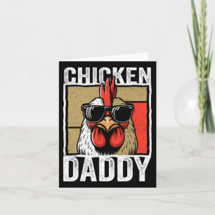 Chicken pappa Tupp Farmer Funny Fars dag for Kort
