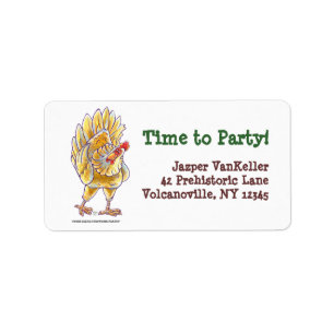 Chicken Party Centre Adressetikett