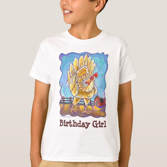Chicken Party Centre T-shirt (Framsida)