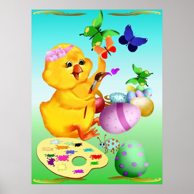 Chicken påsk Poster (Framsidan)
