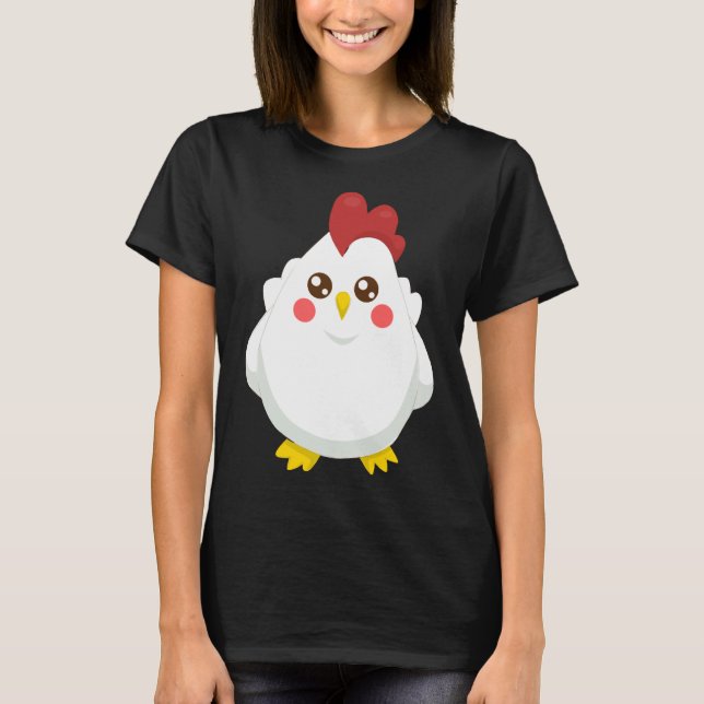 chicken pattern   t shirt (Framsida)