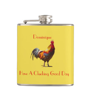Chicken Personlig Gift Hälsning Fickplunta