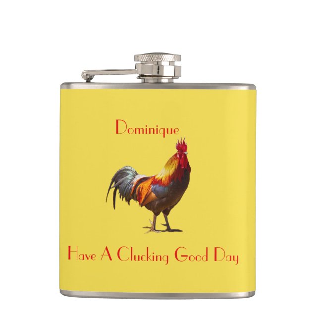 Chicken Personlig Gift Hälsning Fickplunta (Framsidan)