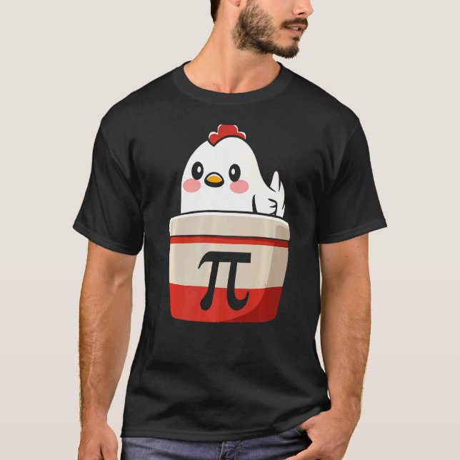 Chicken Pi Tee Chicke Paj Funny Math Teacher Humor (Framsida)