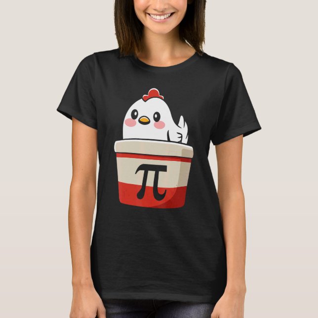Chicken Pi Tee Chicke Paj Funny Math Teacher Humor (Framsida)
