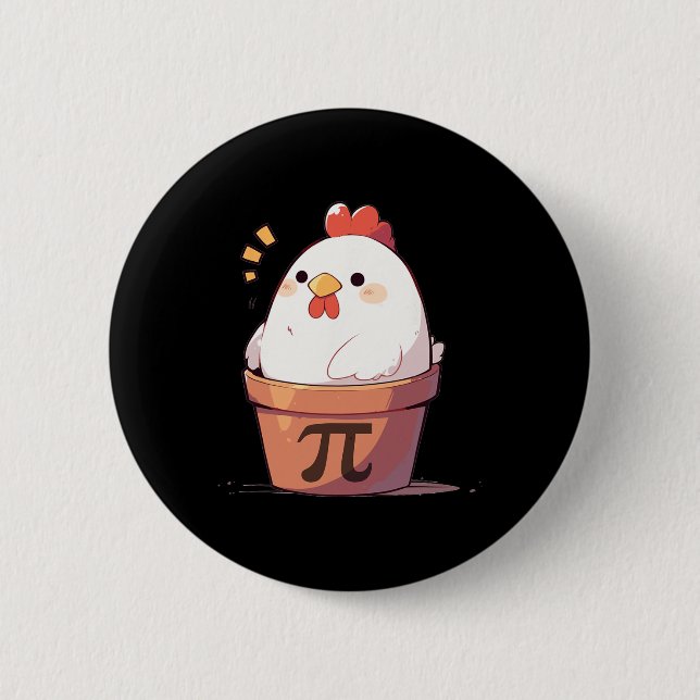 Chicken Pot Day Manar Women Kids Math Teacher Gif Knapp (Framsida)