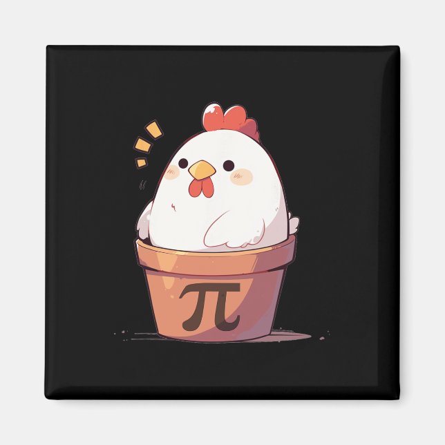 Chicken Pot Day Manar Women Kids Math Teacher Gif Magnet (Framsidan)