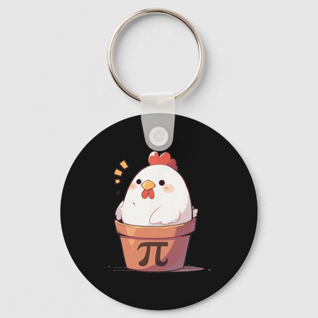 Chicken Pot Day Manar Women Kids Math Teacher Gif Nyckelring (Framsida)