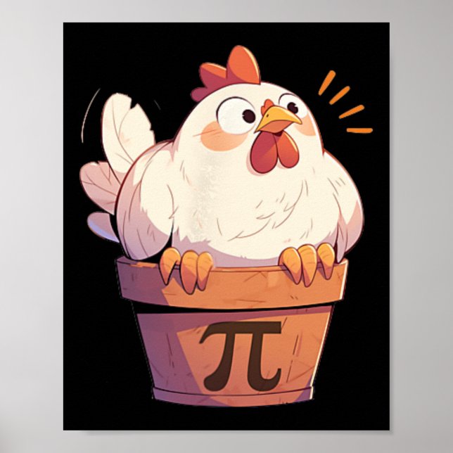 Chicken Pot Day Manar Women Kids Math Teacher Gif Poster (Framsidan)