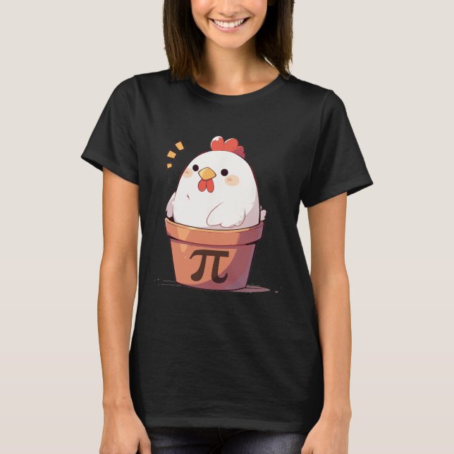 Chicken Pot Day Manar Women Kids Math Teacher Gif T Shirt (Framsida)