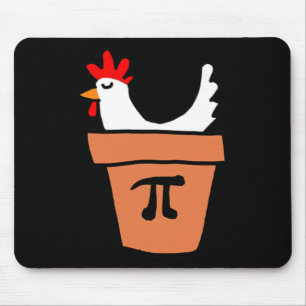 Chicken Pot Paj Funny Math Älskare Pun Pi Day Stud Musmatta