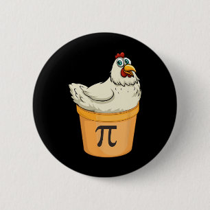 Chicken Pot Paj Funny Math Pun Chicken Pot Pi Knapp
