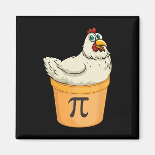 Chicken Pot Paj Funny Math Pun Chicken Pot Pi Magnet