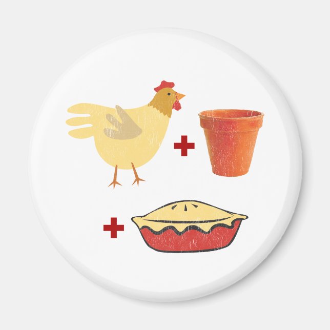 Chicken Pot Paj Magnet (Framsidan)