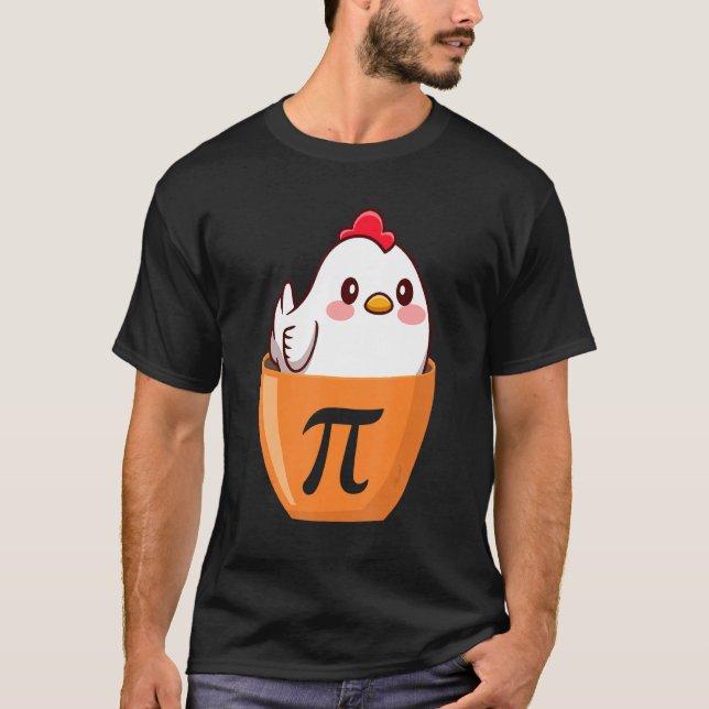 Chicken Pot Pi Costume, Math Day Math Costume T Shirt (Framsida)