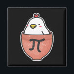 Chicken Pot Pi Day Funny Math Teacher Mathematics Magnet<br><div class="desc">Chicken Pot Pi Day Funny Math Teacher Mathematics Älskare</div>
