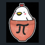 Chicken Pot Pi Day Funny Math Teacher Mathematics Poster<br><div class="desc">Chicken Pot Pi Day Funny Math Teacher Mathematics Älskare</div>