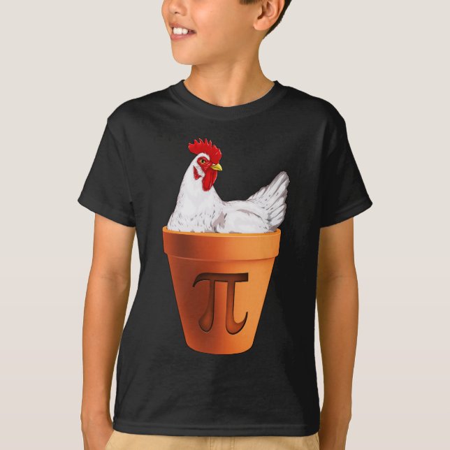 Chicken Pot Pi Day Gift Manar Women Kids Math T Shirt (Framsida)