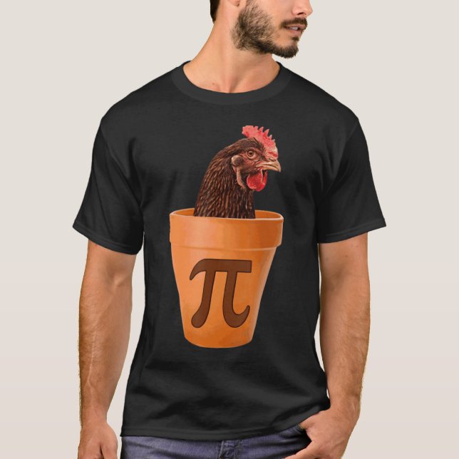 Chicken Pot Pi Day Paj Math Geek 3 14 T Shirt (Framsida)
