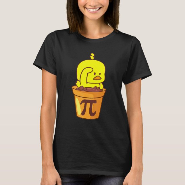 Chicken Pot Pi Funny Math Day T Shirt (Framsida)