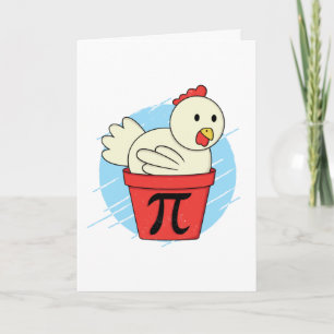 Chicken Pot Pi Funny Math Pi Day Kort
