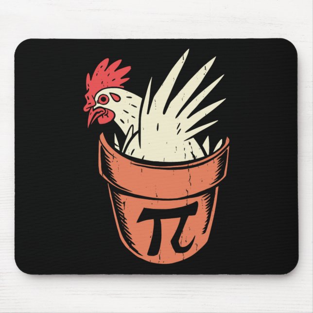 Chicken Pot Pi Funny Math Teacher Pun Pi Day Musmatta (Framsidan)