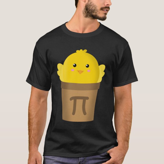 Chicken Pot Pi Math & Pi Day Paj Academic T Shirt (Framsida)